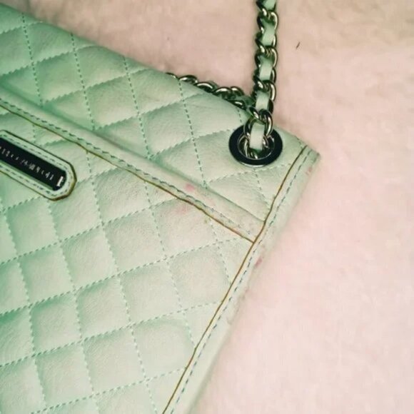 REBECCA MINKOFF PASTEL GREEN CROSSBODY PURSE - Picture 5 of 7